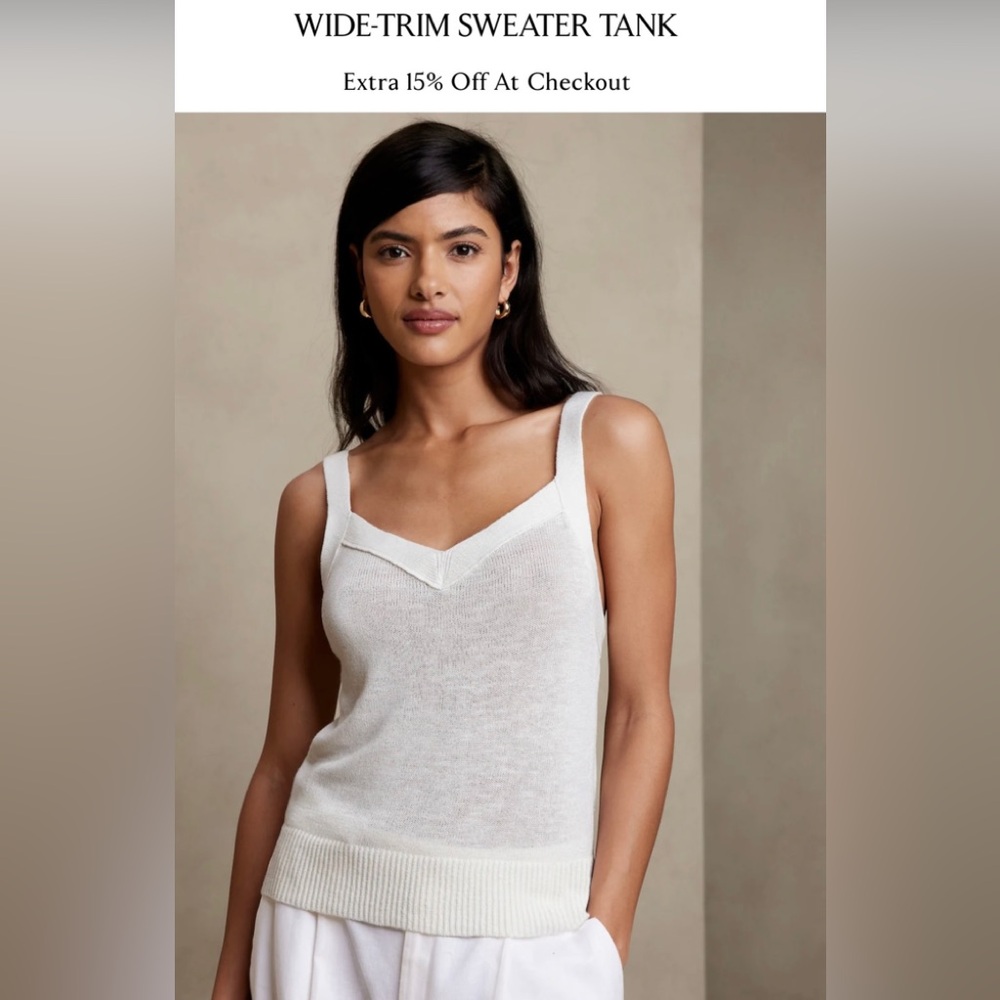 Banana Republic Factory sweater tank, new